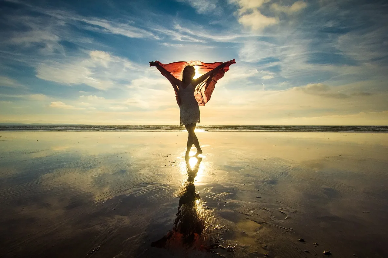 silhouette, a woman, sunset, beach, nature, ocean, ebb, silhouette, a woman, a woman, a woman, a woman, a woman, beach, beach, beach, beach