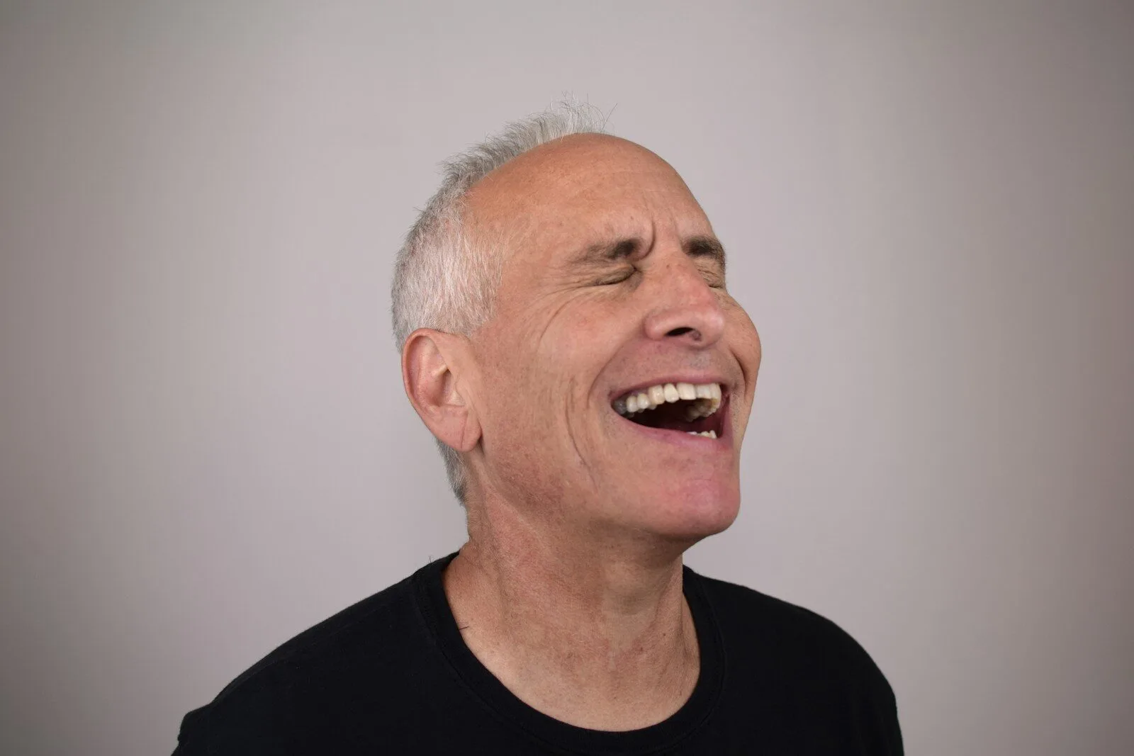 a man with his mouth open
