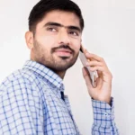 man, phone, portrait, model, man on phone, male, guy, male model, using the phone, smartphone, mobile phone