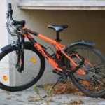 red and black mountain bike